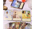 Bestjia 44Pcs/Set Tarot Cards Future Prediction Collectible Art Paper Psychic Tarot Oracle Cards for Indoor