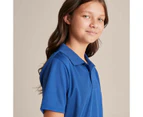 Target School Sports Mesh Polo T-shirt - Blue