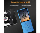 Mp3 Player, Music Player With 16Gb Micro Sd Card, Built-In Speaker/Photo/Video Playback/Fm Radio/Voice Recorder - Blue