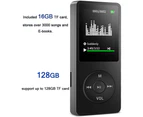 Mp3 Player, Music Player With 16Gb Micro Sd Card, Built-In Speaker/Photo/Video Playback/Fm Radio/Voice Recorder - Blue