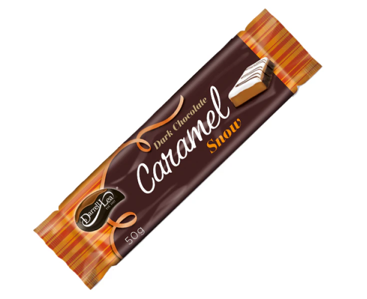 Darrell Lea Dark Chocolate Caramel Snow Bar 50g