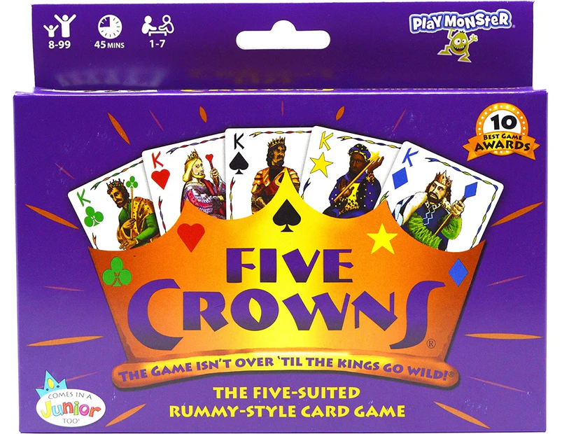 Five Crowns Family Card Game - fun games for a family game night with the kids