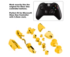 Full Buttons Kits for Xbox One/Elite Controller (3.5mm Port) with handle shell button RBLB Siamese button-yellow