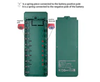 Centaurus LED Digital Display Dual USB Outputs Solderless Power Bank Shell 10x18650 Batteries Portable Charger Case for Smart Phone-Green A