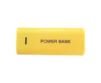 Centaurus Power Bank Shell Universal Welding-free Portable 2 x 18650 Battery Charger Case DIY Box for Mobile Phone-Yellow