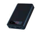 Centaurus L5 Power Bank Shell Solderless Detachable LED Digital Display 5x18650 Portable Charger Case for Smart Phone-Black