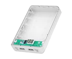 Centaurus L5 Power Bank Shell Solderless Detachable LED Digital Display 5x18650 Portable Charger Case for Smart Phone-White