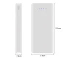 Centaurus Power Bank Case Detachable Solderless DIY 8x18650 Portable Charger Case for Smart Phone-White 1