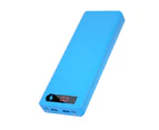 Centaurus M10/L10 Power Bank Shell Solderless Detachable LED Digital Display 10x18650 Portable Charger Case for Smart Phone-Blue
