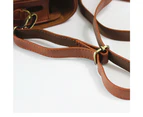 Leather Camera Case Bag Protective Cover Strap for FUJI FUJIFILM Instax Mini Liplay-Brown
