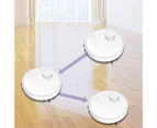 Sweeping Robot One-button Started Low Noise Intimate ABS Labor-saving Vacuum Cleaner for Home - White
