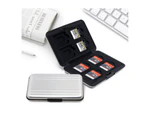 Memory Card Case Waterproof Storage Holder Box for Micro SD SDXC SDHC TF Card-Black