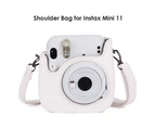 Protective Case PU Leather Bag for Instax Mini 11-White