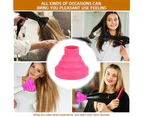 Universal Collapsible Hair Dryer Diffuser Attachment- Salon Grade tool,Lightweight Foldable Portable Travel Folding Design Fit-pink