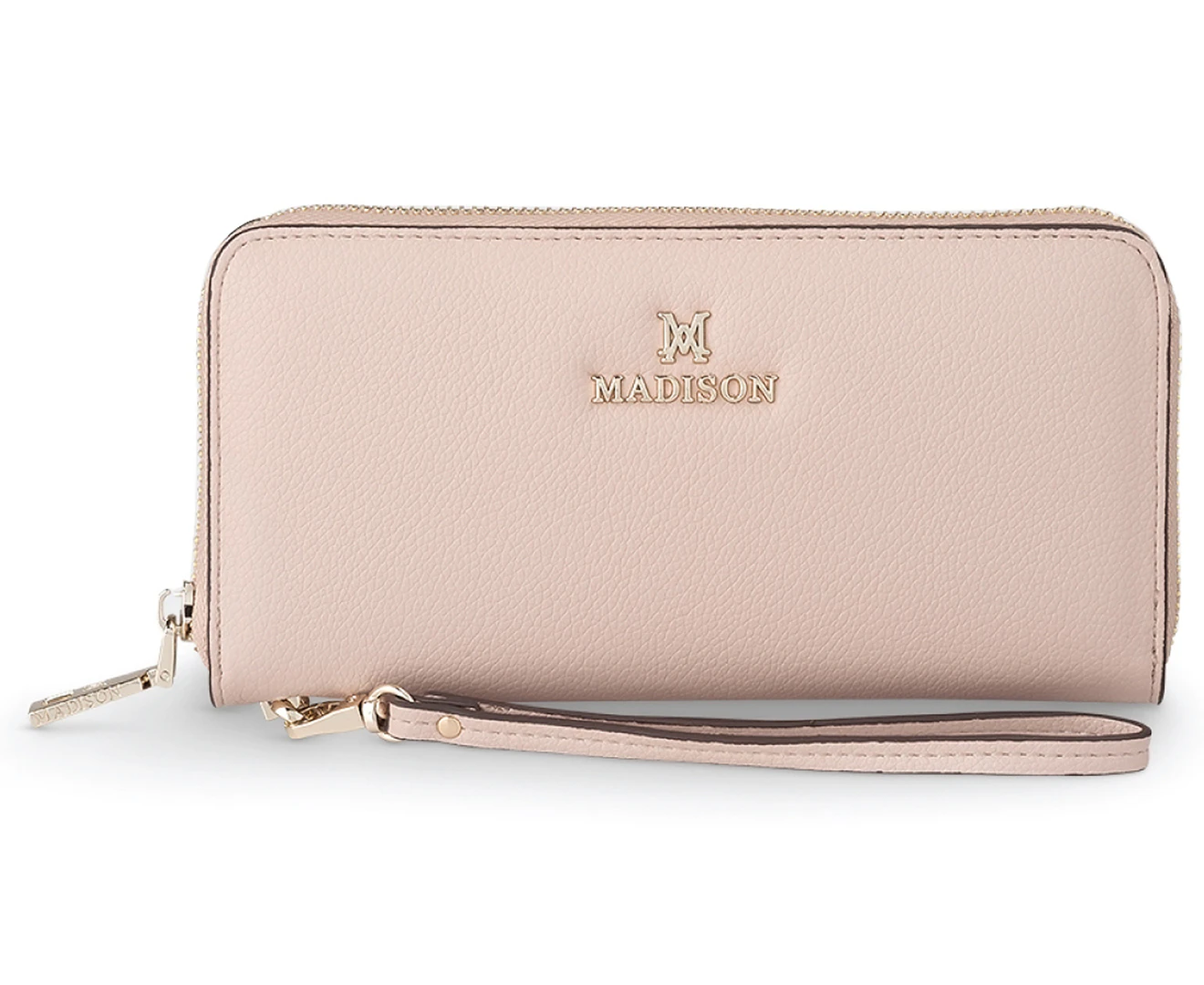 Madison Harlow Zip-Around Wallet w/ Detachable Wrist Strap - Blush