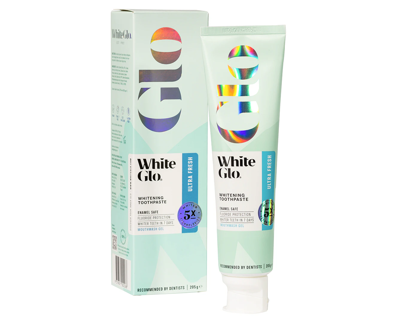 White Glo Ultra Fresh Whitening Toothpaste 205g