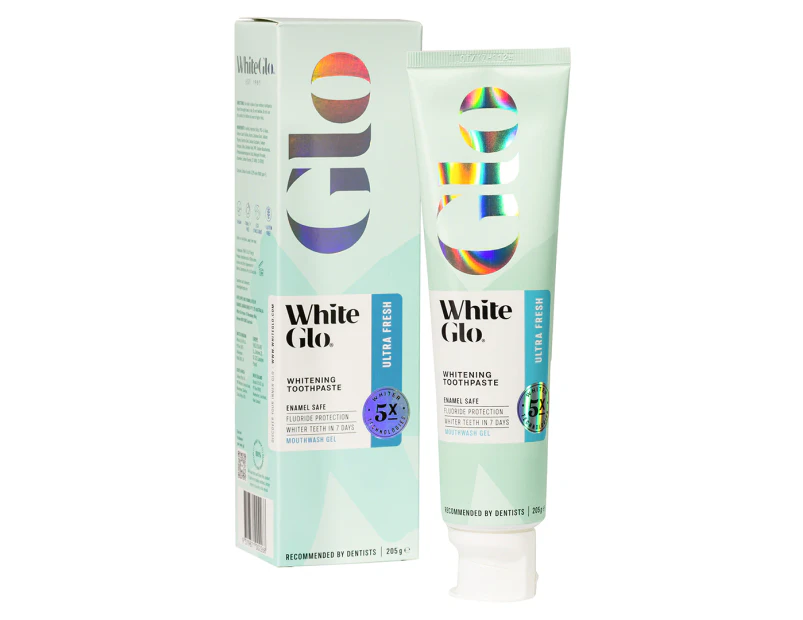 White Glo Ultra Fresh Whitening Toothpaste 205g