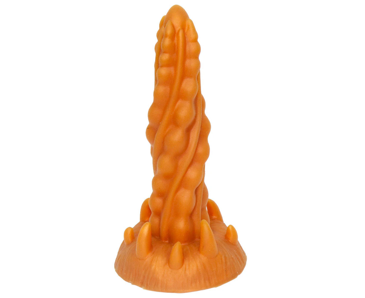 DY Magic Dragon Silicone Fantasy Dildo / Anal Plug - Gold