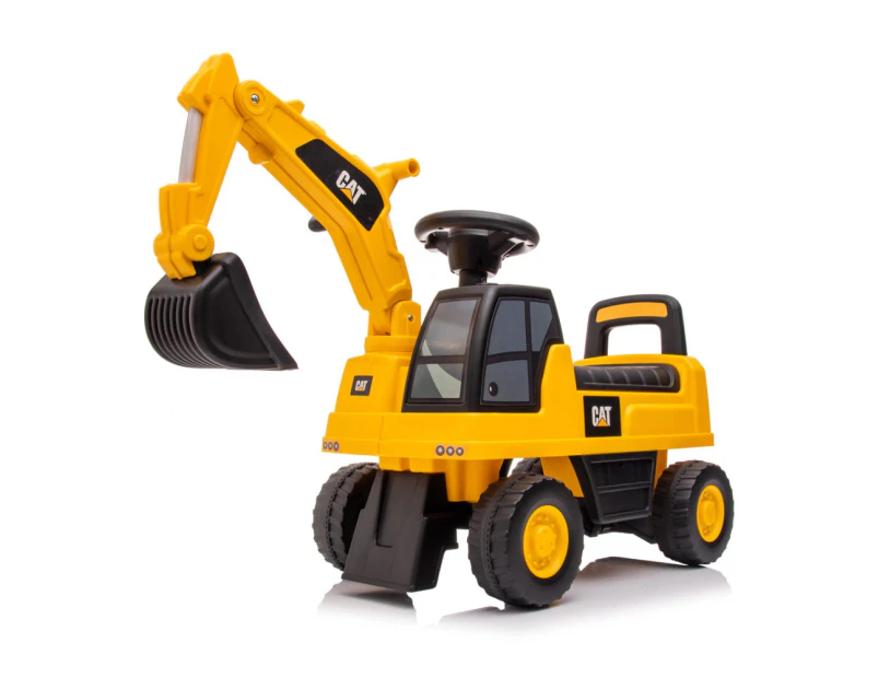 Cat Licenced Excavator Digger Foot To Floor Ride On Toy Truck