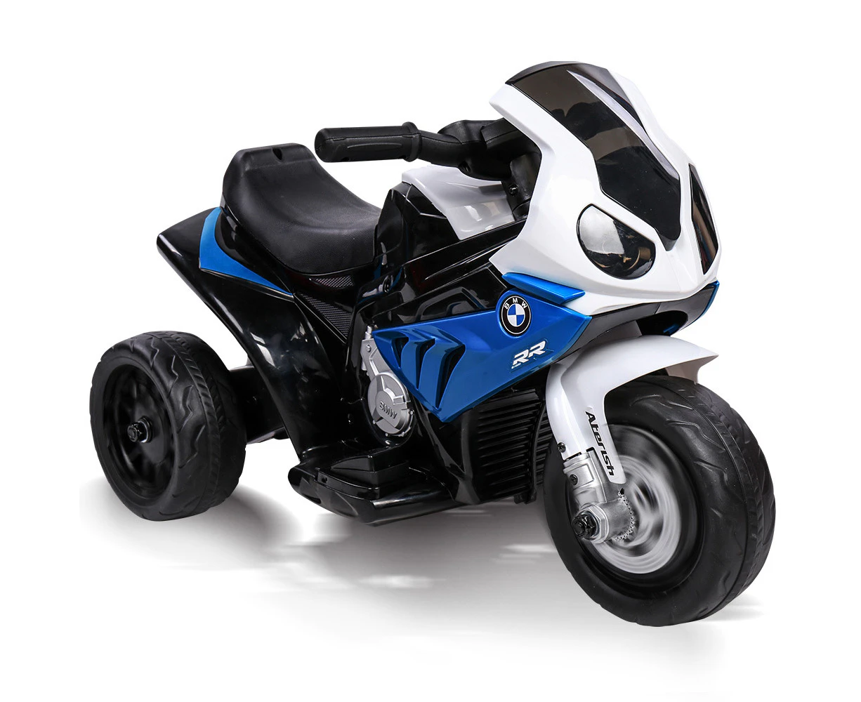 Rovo Kids Licensed BMW S1000RR Ride On Motorbike with Battery and Charger, Blue