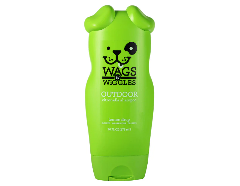 Wags & Wiggles Outdoor Citronella Shampoo for Dogs Lemon Drop 473mL