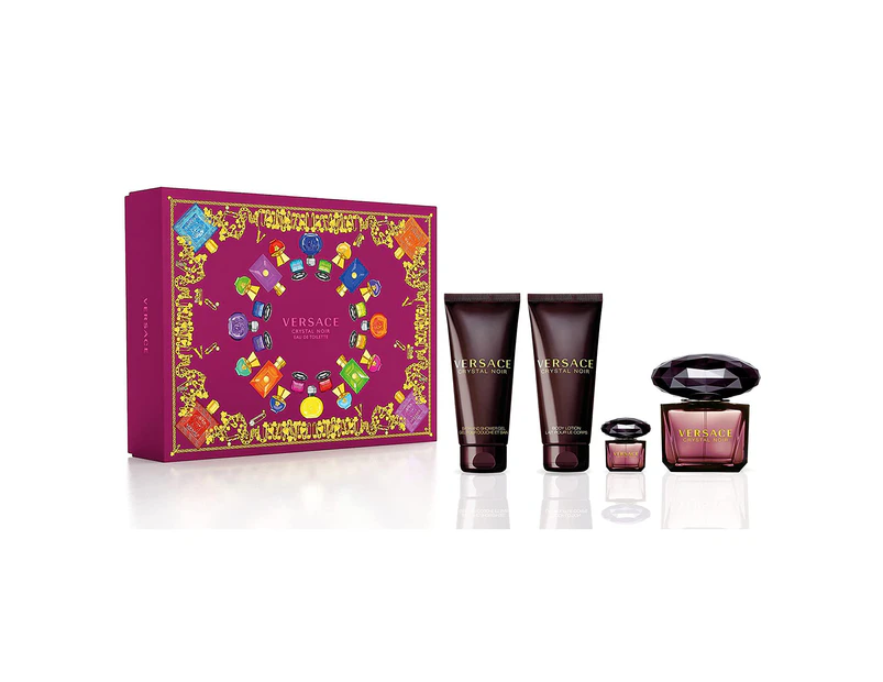 Crystal Noir 4 Piece Gift Set By Versace (Womens)