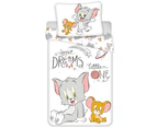 Tom and Jerry Sweet Dreams Quilt Cover Set for Cot or Toddler Bed