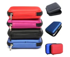 jgl 2.5 Inch External USB Hard Drive Disk Carry Case Cover Pouch Bag for SSD HDD-Red - Red
