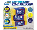 60 x Xtra Kleen 60PCE Exit Soap Instant Stain Remover Blocks Unscented 50g
