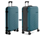 Rollink Flex Vega Spinner 73.6cm Large Collapsible Hardcase Luggage/Suitcase - Blue