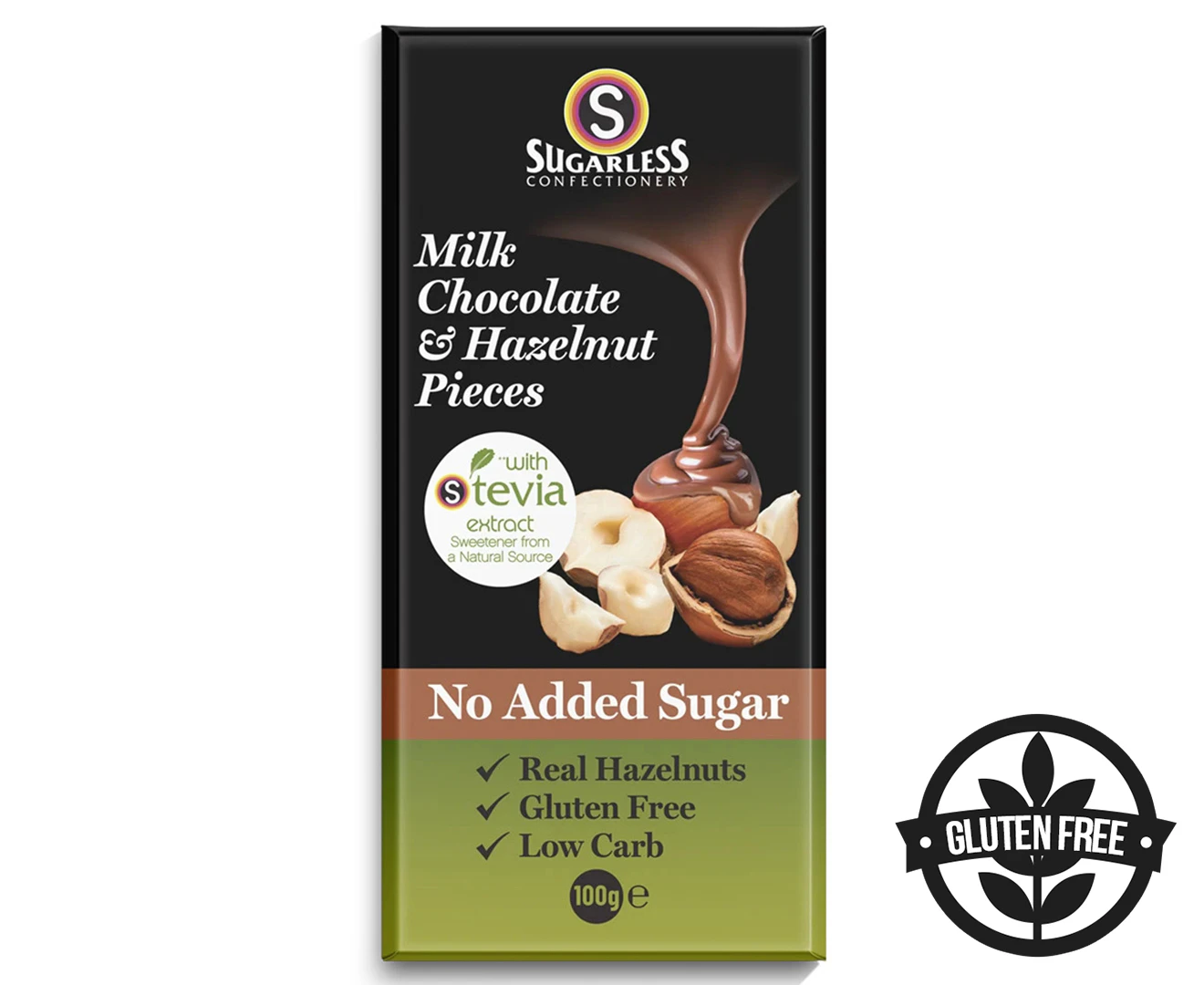 Milk Chocolate with Hazelnut Pieces 100g