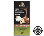 Sugarless Confectioner Milk Chocolate & Hazelnut Pieces 100g