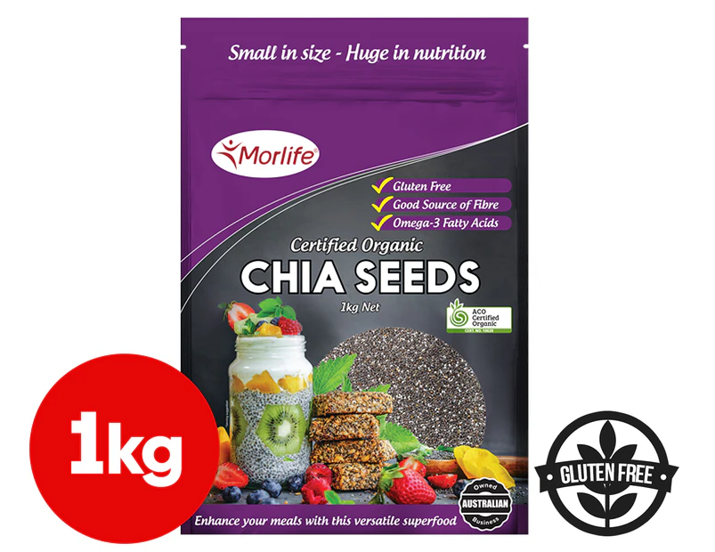 Morlife Organic Chia Seeds 1kg