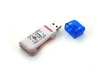 All in One Memory Card Reader For TF SDHC SD MS Micro(M2) MicroSD MMC USB 2.0 Green Blue #F - Green