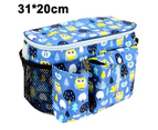 Baby Rolling Bag, Stroller Organizer Bag for Most Strollers, Multifunctional Large Capacity 31x20x15cm