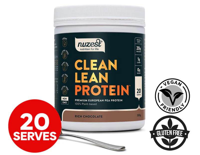 NuZest Clean Lean Protein Powder Rich Chocolate 500g