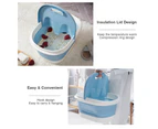 Foot Spa Foldable Bucket Footbath Soaking Basin (blue)