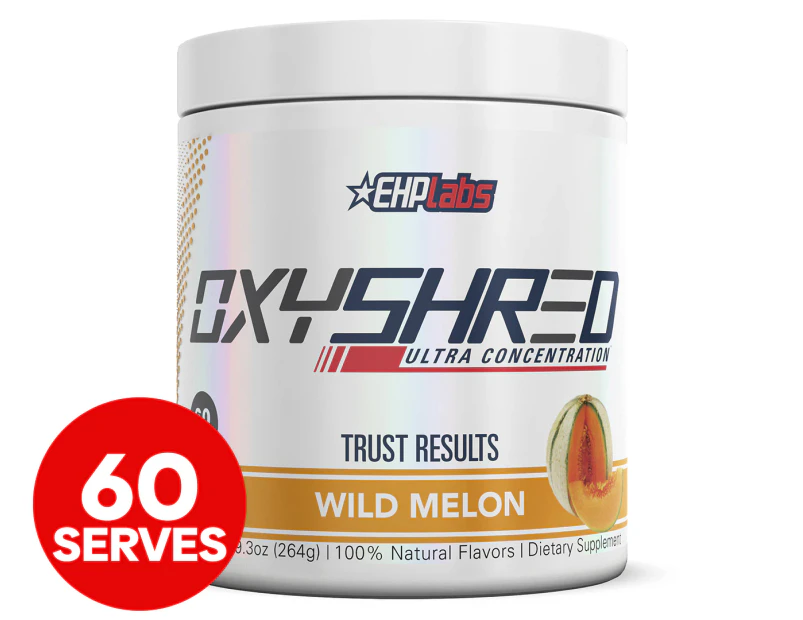 EHP Labs Oxyshred Wild Melon Fat Burner Ultra Concentration Pre-Workout 264g