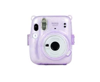 Camera Case Shell Cover PVC Glitter Crystal Case For Fujifilm Instax Mini 11 -Purple