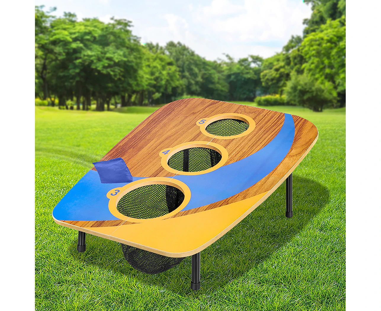 Bopeep Kids Bean Bag Toss Game Set Children Wooden Outdoor Toys Theme Party