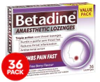 Betadine Anaesthetic Lozenges Berry 36pk