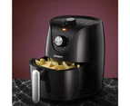 Devanti Air Fryer 2.5L Knob Fryers