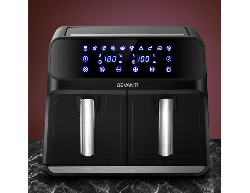 Devanti Air Fryer 8L Dual Zone Fryers