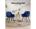 Set of 2 Sophie Dining Chairs - Blue