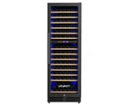 Devanti Wine Cooler Fridge Dual Zone 154 Bottles