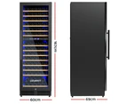 Devanti Wine Cooler Fridge Dual Zone 154 Bottles