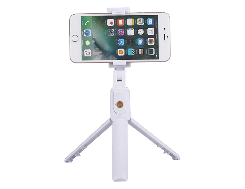Bluetooth Selfie Stick Tripod 3 in 1 Mini Selfie Stick 360° Rotatable-White