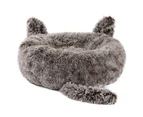Cozy Fuzzy Plush Calming Dog Bed - Pink