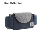 Stroller Organizer Bag,Multifunctional Stroller Bags with Insulated Cup Holder Baby Stroller Accessories Storage Bag-Navy Blue