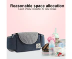 Stroller Organizer Bag,Multifunctional Stroller Bags with Insulated Cup Holder Baby Stroller Accessories Storage Bag-Navy Blue